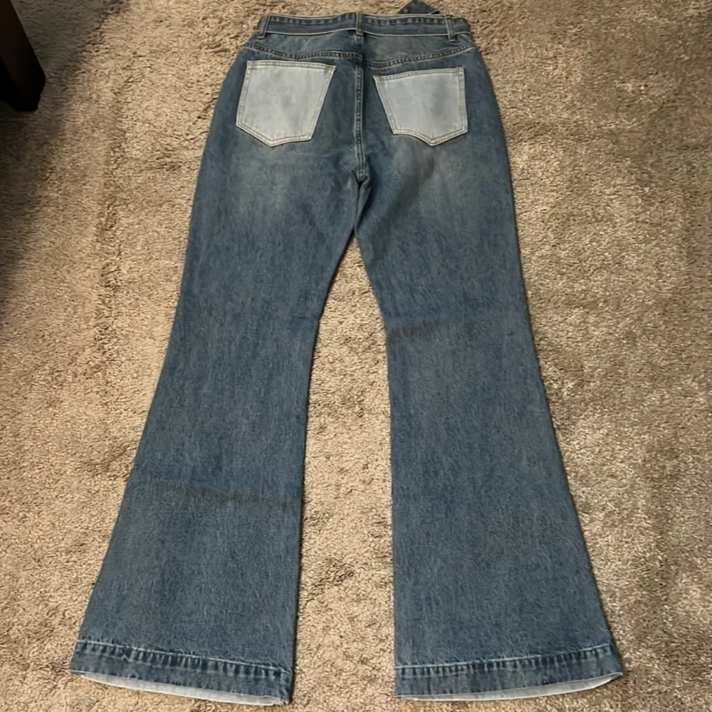 NWOT - SHEIN Colorblock Jeans - Size Medium - Picture 4 of 6